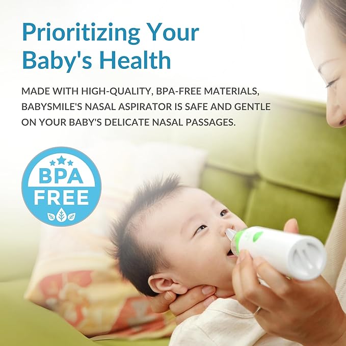 Aspirador nasal eléctrico portátil para bebés